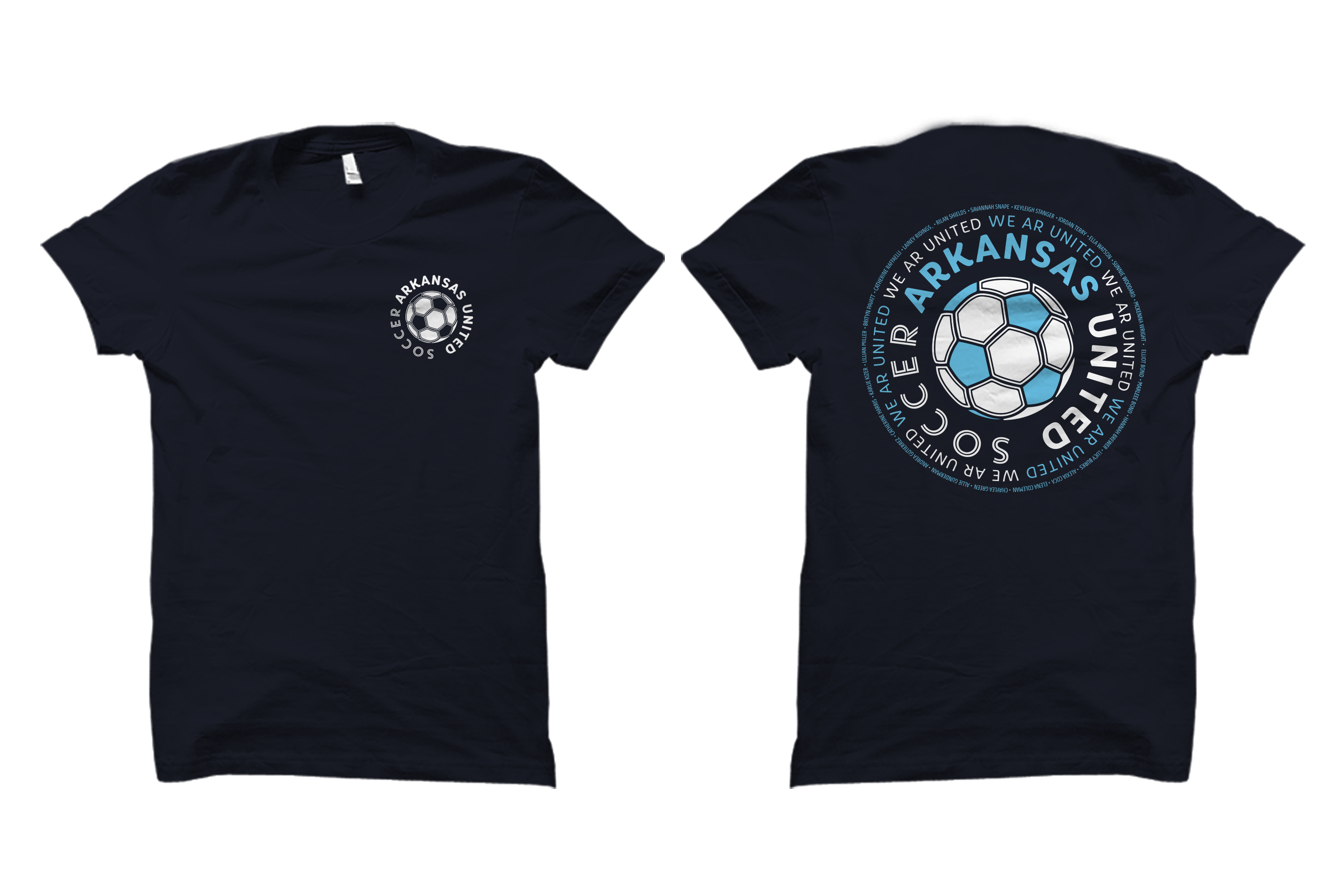 <span>Graphic Design, Branding/Identity, Catalog</span>Arkansas United ’02 Boys Regional Shirt